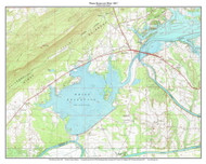Weiss Lake West 1967 - Custom USGS Old Topo Map - Alabama