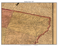 Brushy Creek, South Carolina 1877 Old Town Map Custom Print - Anderson Co.