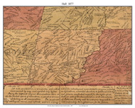 Hall, South Carolina 1877 Old Town Map Custom Print - Anderson Co.