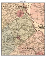 Belton, South Carolina 1897 Old Town Map Custom Print - Anderson Co.