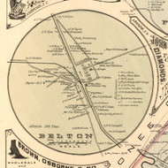 Belton Village, South Carolina 1897 Old Town Map Custom Print - Anderson Co.