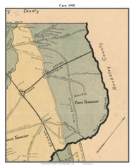 Carn, South Carolina 1900 Old Town Map Custom Print - Dorchester Co.