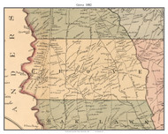 Grove, South Carolina 1882 Old Town Map Custom Print - Greenville Co.