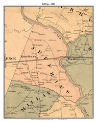 Jeffries, South Carolina 1882 Old Town Map Custom Print - Marion Co.