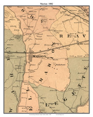 Marion, South Carolina 1882 Old Town Map Custom Print - Marion Co.