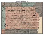 Hickory Flat, Georgia 1895 Old Town Map Custom Print - Cherokee Co.