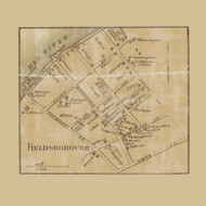Fieldsborough  - Bordentown, New Jersey 1859 Old Town Map Custom Print - Burlington Co.