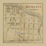 Riverton  - Chester, New Jersey 1859 Old Town Map Custom Print - Burlington Co.