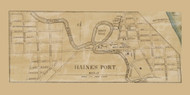 Haines Port - Northampton, New Jersey 1859 Old Town Map Custom Print - Burlington Co.