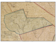 Shamong, New Jersey 1859 Old Town Map Custom Print - Burlington Co.
