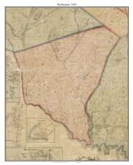Washington, New Jersey 1859 Old Town Map Custom Print - Burlington Co.