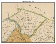 Sandy Creek, Georgia 1893 Old Town Map Custom Print - Clarke Co.