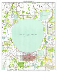East Lake Tohopekaliga 1953 - Custom USGS Old Topo Map - Florida
