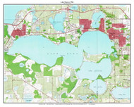 Lake Dora 1966 - Custom USGS Old Topo Map - Florida