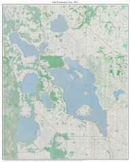 Lake Kissimmee 1952 - Custom USGS Old Topo Map - Florida