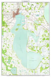 Lake Tohopekaliga 1953 - Custom USGS Old Topo Map - Florida