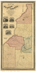 Fulton County 1872 Georgia - Old Map Reprint
