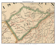 Pleasant Hill, Georgia 1894 Old Town Map Custom Print - Oglethorpe Co.