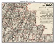 8th & 27th Districts Salem, Georgia 1893 Old Town Map Custom Print - Walker Co.
