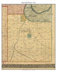 Buck's Branch, Georgia 1893 Old Town Map Custom Print - Clarke Co ...