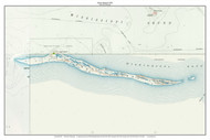 Horn Island 1955 - Custom USGS Old Topo Map - Mississippi