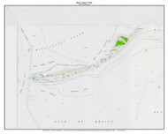 Ship Island 1950 - Custom USGS Old Topo Map - Mississippi