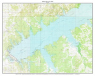 Sardis Lake 1971-1982 - Custom USGS Old Topo Map - Mississippi