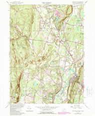 Tariffville, Connecticut 1956 (1988) USGS Old Topo Map Reprint 7x7 MA Quad 330790