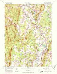 Tariffville, Connecticut 1956 (1972) USGS Old Topo Map Reprint 7x7 MA Quad 461189