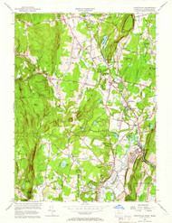 Tariffville, Connecticut 1956 (1966) USGS Old Topo Map Reprint 7x7 MA Quad 461190
