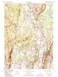 Tariffville, Connecticut 1956 (1984) USGS Old Topo Map Reprint 7x7 MA Quad 461194
