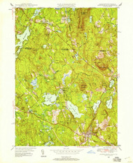 Ashburnham, Massachusetts 1950 (1958) USGS Old Topo Map Reprint 7x7 MA Quad 349944