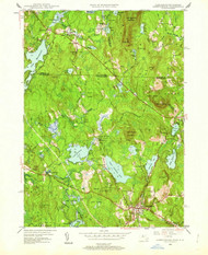 Ashburnham, Massachusetts 1950 (1962) USGS Old Topo Map Reprint 7x7 MA Quad 349945