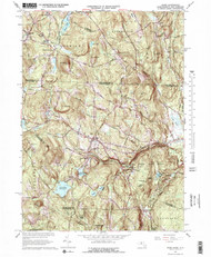 Ashby, Massachusetts 1965 (1978) USGS Old Topo Map Reprint 7x7 MA Quad 349951