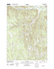 Ashfield, Massachusetts 2012 () USGS Old Topo Map Reprint 7x7 MA Quad