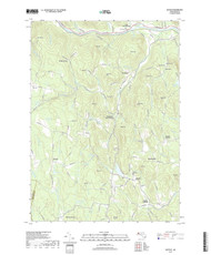 Ashfield, Massachusetts 2018 () USGS Old Topo Map Reprint 7x7 MA Quad