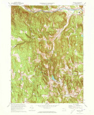 Ashfield, Massachusetts 1971 (1973) USGS Old Topo Map Reprint 7x7 MA Quad 349954