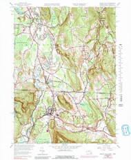 Ashley Falls, Massachusetts 1958 (1991) USGS Old Topo Map Reprint 7x7 MA Quad 349956