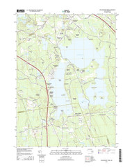 Assawompset Pond, Massachusetts 2015 () USGS Old Topo Map Reprint 7x7 MA Quad