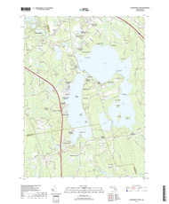 Assawompset Pond, Massachusetts 2018 () USGS Old Topo Map Reprint 7x7 MA Quad