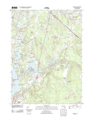 Assonet, Massachusetts 2012 () USGS Old Topo Map Reprint 7x7 MA Quad