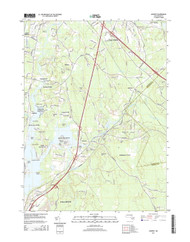 Assonet, Massachusetts 2015 () USGS Old Topo Map Reprint 7x7 MA Quad