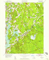Assonet, Massachusetts 1951 (1958) USGS Old Topo Map Reprint 7x7 MA Quad 349967