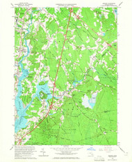 Assonet, Massachusetts 1963 (1965) USGS Old Topo Map Reprint 7x7 MA Quad 349968