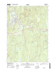 Athol, Massachusetts 2015 () USGS Old Topo Map Reprint 7x7 MA Quad