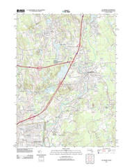Attleboro, Massachusetts 2012 () USGS Old Topo Map Reprint 7x7 MA Quad