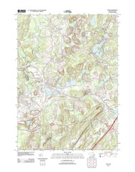 Ayer, Massachusetts 2012 () USGS Old Topo Map Reprint 7x7 MA Quad
