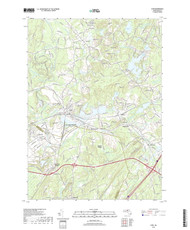 Ayer, Massachusetts 2018 () USGS Old Topo Map Reprint 7x7 MA Quad