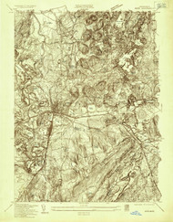 Ayer, Massachusetts 1935 () USGS Old Topo Map Reprint 7x7 MA Quad 349978