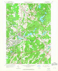 Ayer, Massachusetts 1966 (1968) USGS Old Topo Map Reprint 7x7 MA Quad 349980